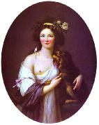 elisabeth vigee-lebrun Portrait of Mme D'Aguesseau oil on canvas